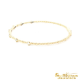 Load image into Gallery viewer, 14K Yellow Gold Beaded Bracelet with Round Brilliant Cut Diamonds
