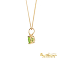 Load image into Gallery viewer, 14K Yellow Gold Oval Peridot Pendant
