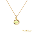 Load image into Gallery viewer, 14K Yellow Gold Oval Peridot Pendant
