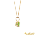 Load image into Gallery viewer, 14K Yellow Gold Oval Peridot Pendant
