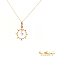 Load image into Gallery viewer, 14K Yellow Gold Dancing Diamond Sunshine Pendant
