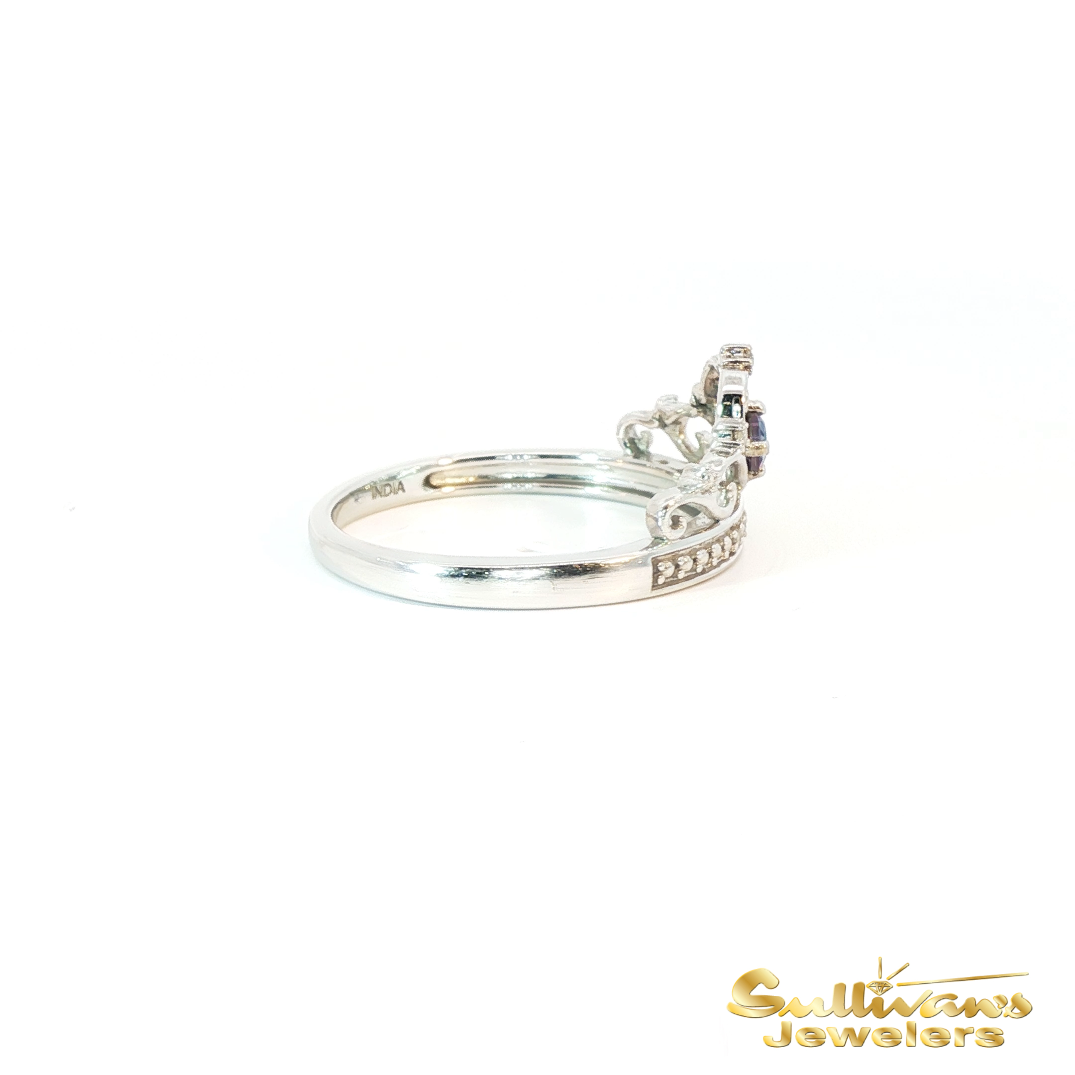 Sterling Silver Mystic Topaz Crown Self-Love Ring