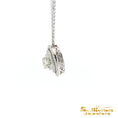 Load image into Gallery viewer, 14K White Gold Diamond Swirl Pendant
