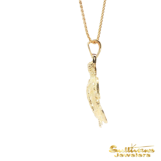 14K Yellow Gold Turtle Pendant