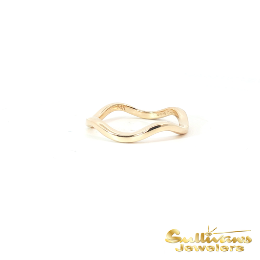 14K Yellow Gold One Voice Coalition Wave Ring
