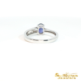 Load image into Gallery viewer, 14K White Gold Blue/Purple Sapphire Ring

