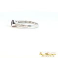 Load image into Gallery viewer, 14K White Gold Color Changing Purple Sapphire Ring
