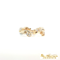 Load image into Gallery viewer, 14K Yellow Gold Diamond "Swimming Upstream" Ring

