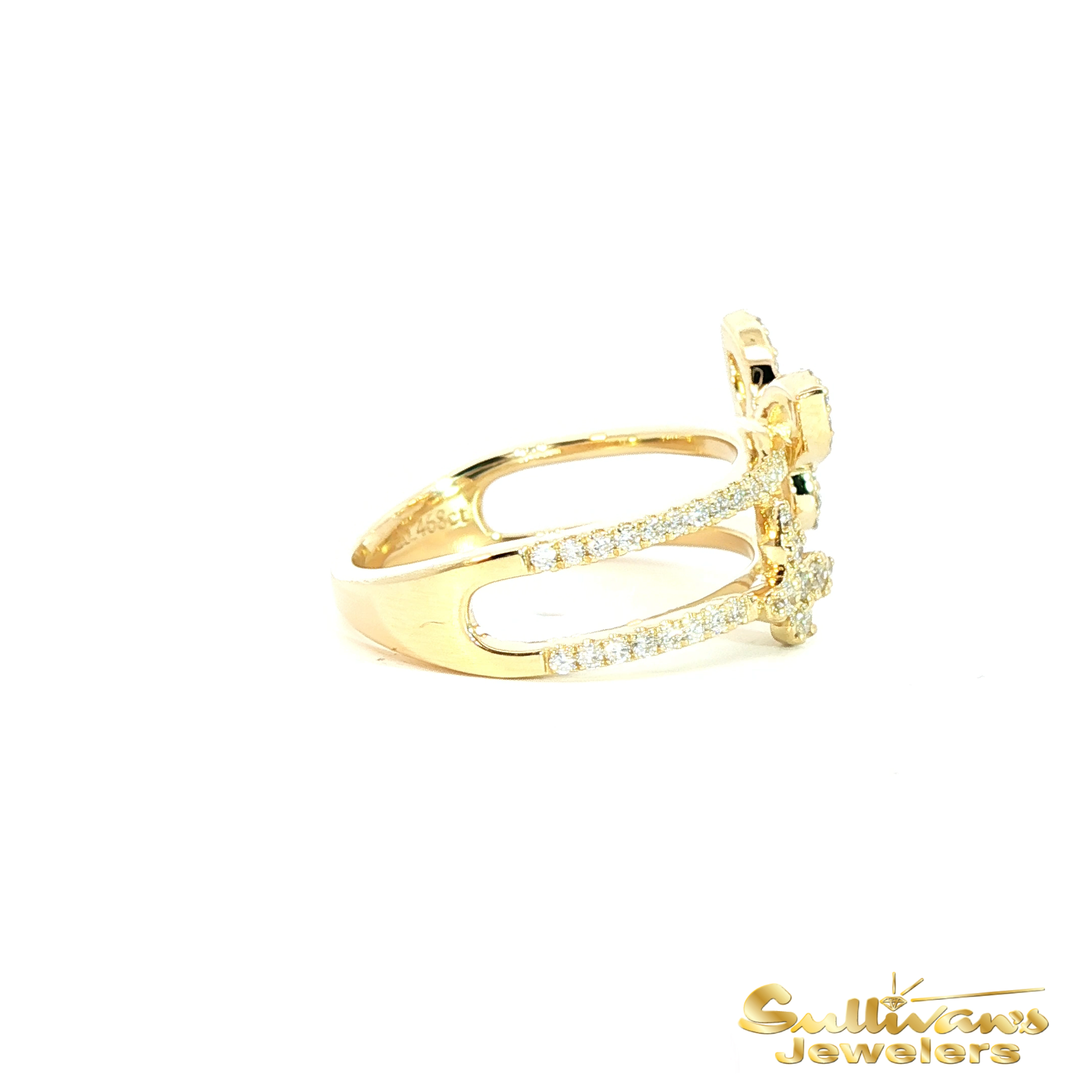 10K Yellow Gold New Life Mission Diamond Butterfly Ring