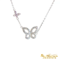 Load image into Gallery viewer, Sterling Silver New Life Mission Butterfly CZ Necklace
