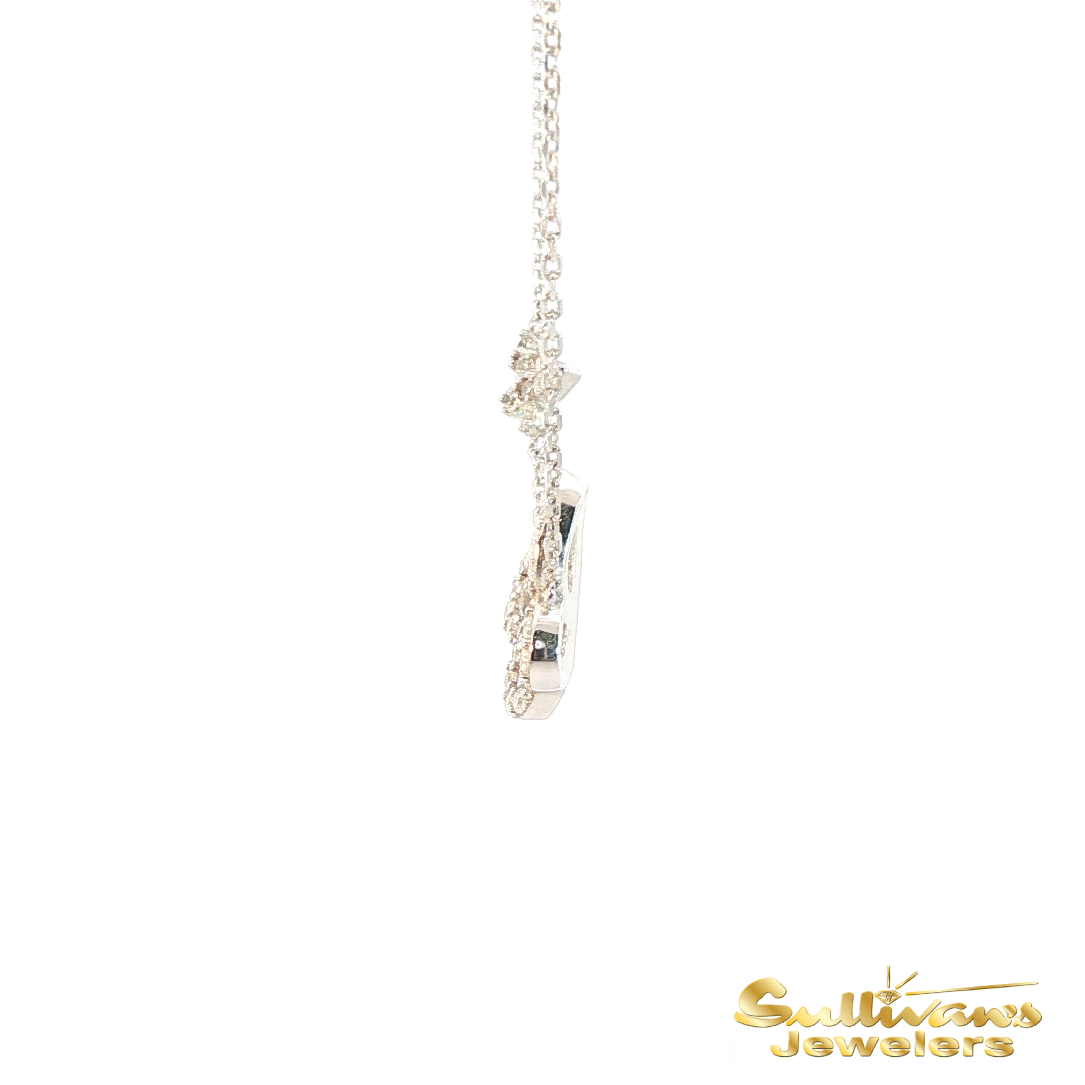 Sterling Silver New Life Mission Butterfly CZ Necklace