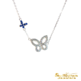 Load image into Gallery viewer, Sterling Silver New Life Mission Butterfly CZ Necklace
