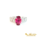 Load image into Gallery viewer, 18K White Gold Rubellite Tourmaline Ring
