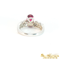 Load image into Gallery viewer, 18K White Gold Rubellite Tourmaline Ring
