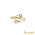Load image into Gallery viewer, 14K Yellow Gold Spiral Diamond Ring
