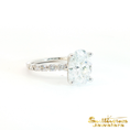Load image into Gallery viewer, Platinum Oval Lab-Grown Diamond Engagement Ring
