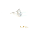 Load image into Gallery viewer, 14K White Gold Lab-Grown .75CTW Diamond Stud Earrings
