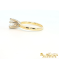 Load image into Gallery viewer, 14K Yellow Gold Decagon Solitaire Engagement Ring

