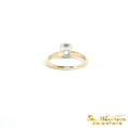 Load image into Gallery viewer, 14K Yellow Gold Round Brilliant Diamond Solitaire Ring
