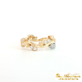 Load image into Gallery viewer, 14K Yellow Gold Diamond "Swimming Upstream" Fish Ring
