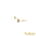 Load image into Gallery viewer, 14K Yellow Gold Tanzanite Stud Earrings
