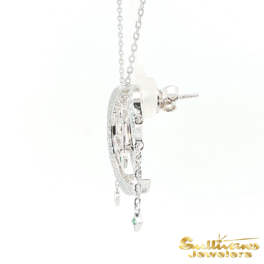 Sterling Silver Moon Necklace & Earrings- Women of the Space Coast