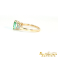 Load image into Gallery viewer, 14K Yellow Gold Split Green Tourmaline Ring
