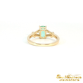 Load image into Gallery viewer, 14K Yellow Gold Split Green Tourmaline Ring
