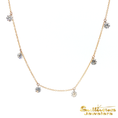 Load image into Gallery viewer, 14K Yellow Gold Fringe Diamond Necklace
