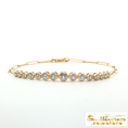 Load image into Gallery viewer, 14K Yellow Gold Paperclip Diamond Chain Bracelet
