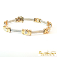 Load image into Gallery viewer, 14K Two-Tone Diamond Bezel Bracelet
