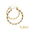 Load image into Gallery viewer, 14K Yellow Gold Tubular Twist Hoops
