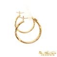 Load image into Gallery viewer, 14K Yellow Gold Twisted Hoop Earrings
