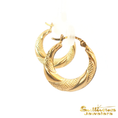 Load image into Gallery viewer, 14K Yellow Gold Twisted Hoop Earrings
