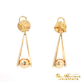 Load image into Gallery viewer, 14K Yellow Gold Omega Dangle Earrings
