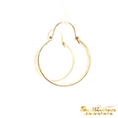 Load image into Gallery viewer, 14K Yellow Gold Wide Hoop Earrings
