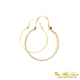 Load image into Gallery viewer, 14K Yellow Gold Wide Hoop Earrings
