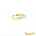 Load image into Gallery viewer, 14K Yellow Gold Diamond Bezel-Set Vine Ring

