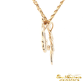 Load image into Gallery viewer, 14K Yellow Gold Relentless Equestrian Foundation Horse Pendant with Diamonds
