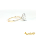 Load image into Gallery viewer, 14K Two-Tone Radiant Diamond Engagement Ring
