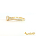 Load image into Gallery viewer, 14K Yellow Gold Pave Diamond Engagement Ring
