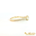 Load image into Gallery viewer, 14K Yellow Gold Pave Diamond Engagement Ring
