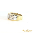 Load image into Gallery viewer, 18K Yellow Gold and Platinum Diamond Band
