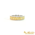 Load image into Gallery viewer, 18K Two-Tone Yellow Diamond Band
