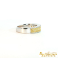 Load image into Gallery viewer, 18K Two-Tone Yellow Diamond Band
