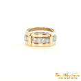 Load image into Gallery viewer, 14K Yellow Gold and Platinum Diamond Ring Set

