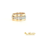 Load image into Gallery viewer, 14K Yellow Gold and Platinum Diamond Ring Set
