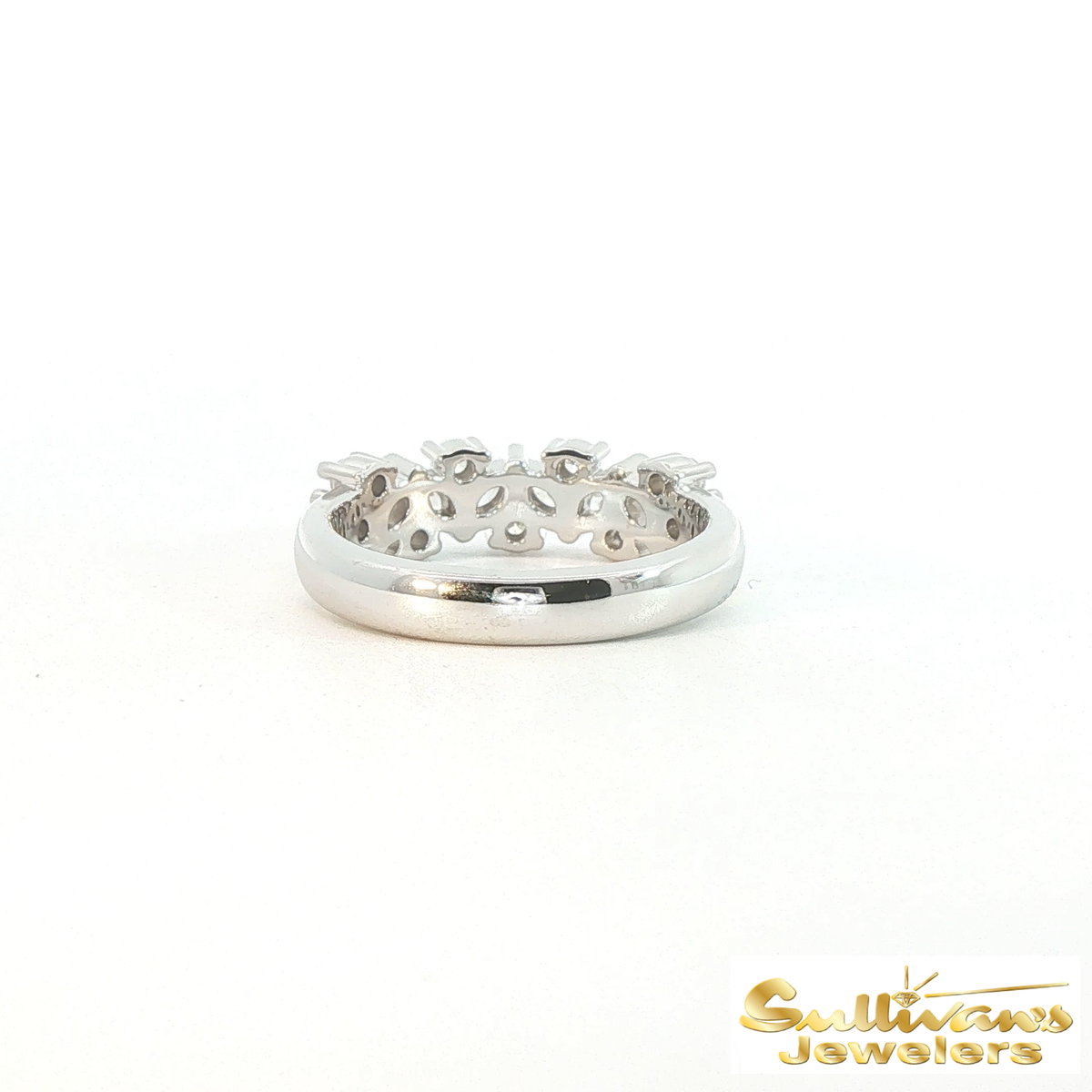 14K White Gold Lab-Grown Diamond Band