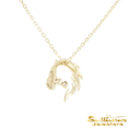 Load image into Gallery viewer, Sterling Silver/Gold-Plated Relentless Equestrian Foundation Small Pendant
