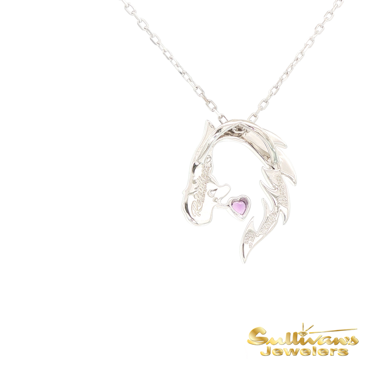 Sterling Silver / Gold-plated Relentless Equestrian Foundation Amethyst Pendant
